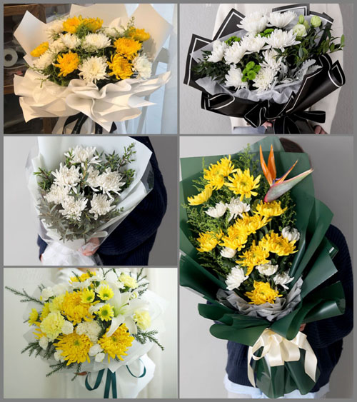 广东江门市新会区双水镇邦龙村白事花束代送